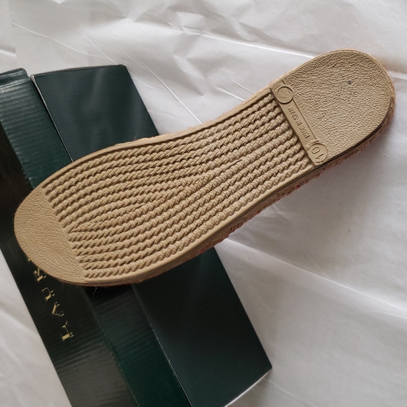 Ralph Lauren NEW Womens Suede Leather Mule Slide Espadrille SlipOn Arch Support - Picture 5 of 12